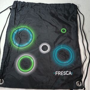 Fresca Small Cinch Bag Nylon Backpack Lightweight Drawstring Daypack 13"X16"